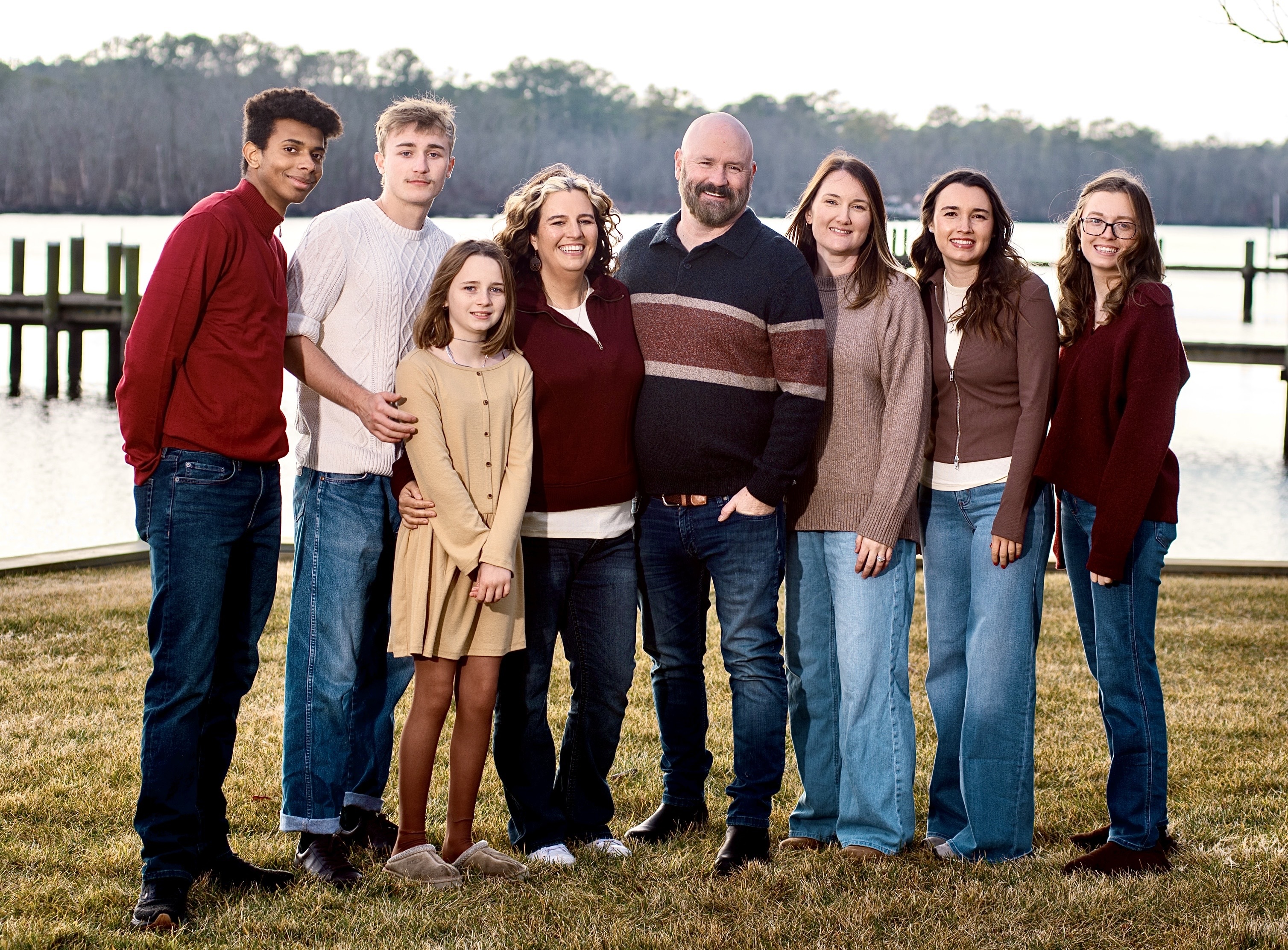 Heather with her husband Dan and their kids